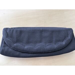 Vintage Lennox Black Wool Clutch MCM Mad Men Retro Amazing!